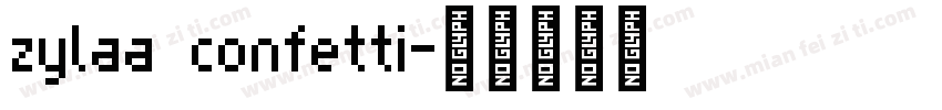zylaa confetti字体转换